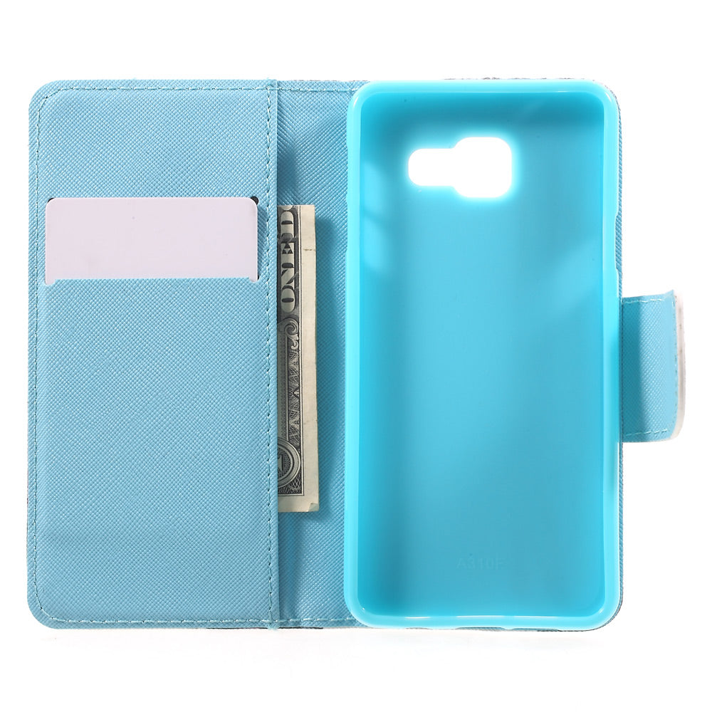 Stand Leather Phone Case for Samsung Galaxy A3 SM-A310F (2016)