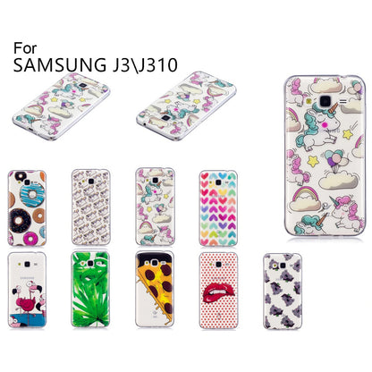 Patterned IMD Soft TPU Back Case for Samsung Galaxy J3 (2016) / J3