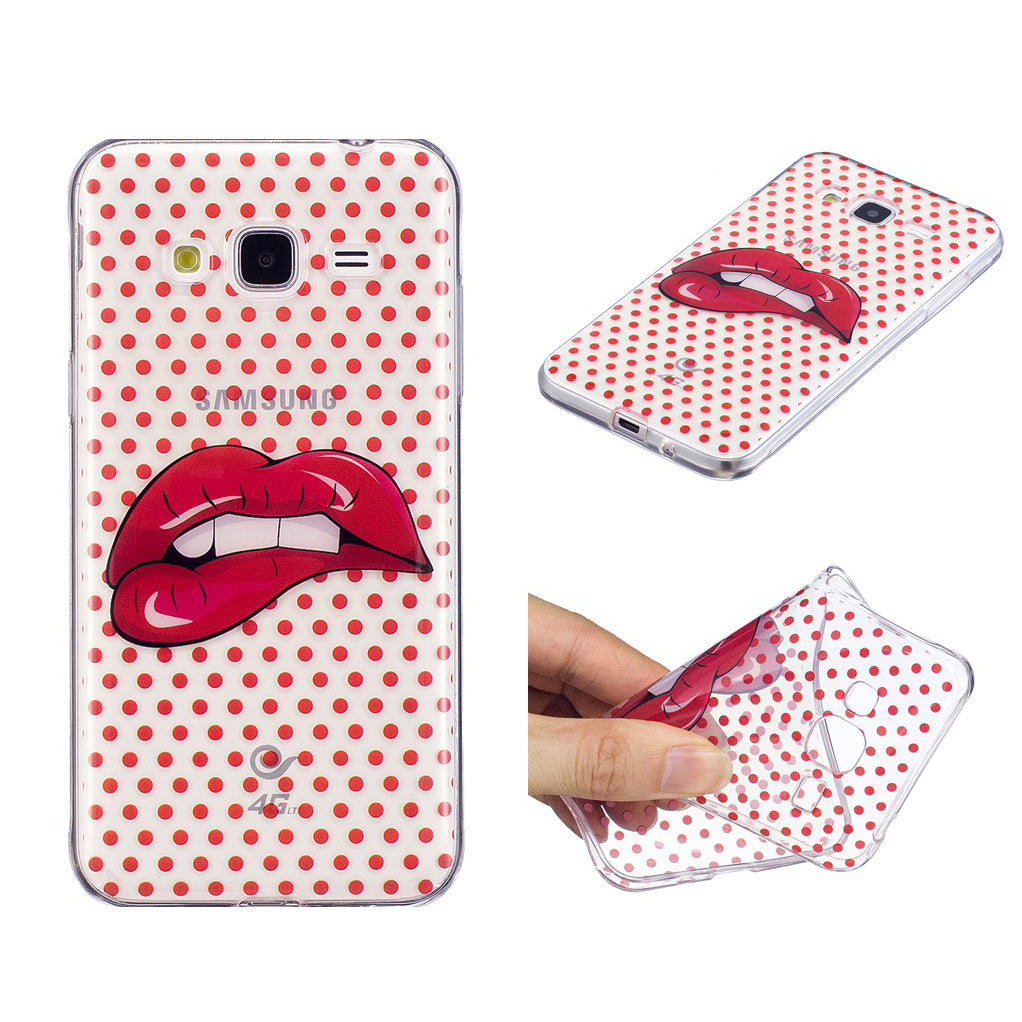 Patterned IMD Soft TPU Back Case for Samsung Galaxy J3 (2016) / J3