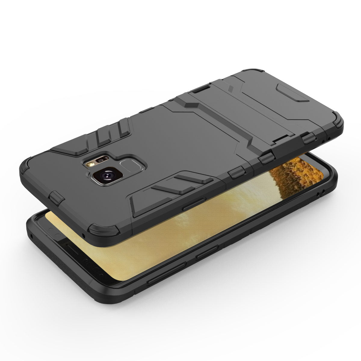 Cool Guard PC TPU Hybrid Case with Kickstand for Samsung Galaxy S9 G960