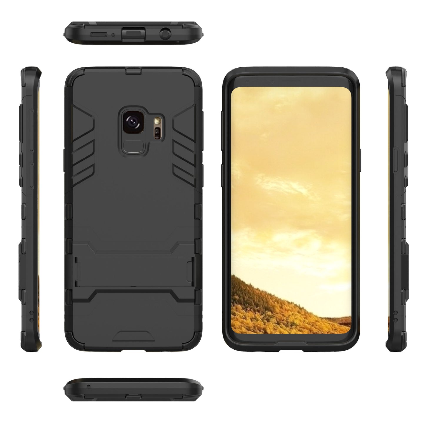 Cool Guard PC TPU Hybrid Case with Kickstand for Samsung Galaxy S9 G960