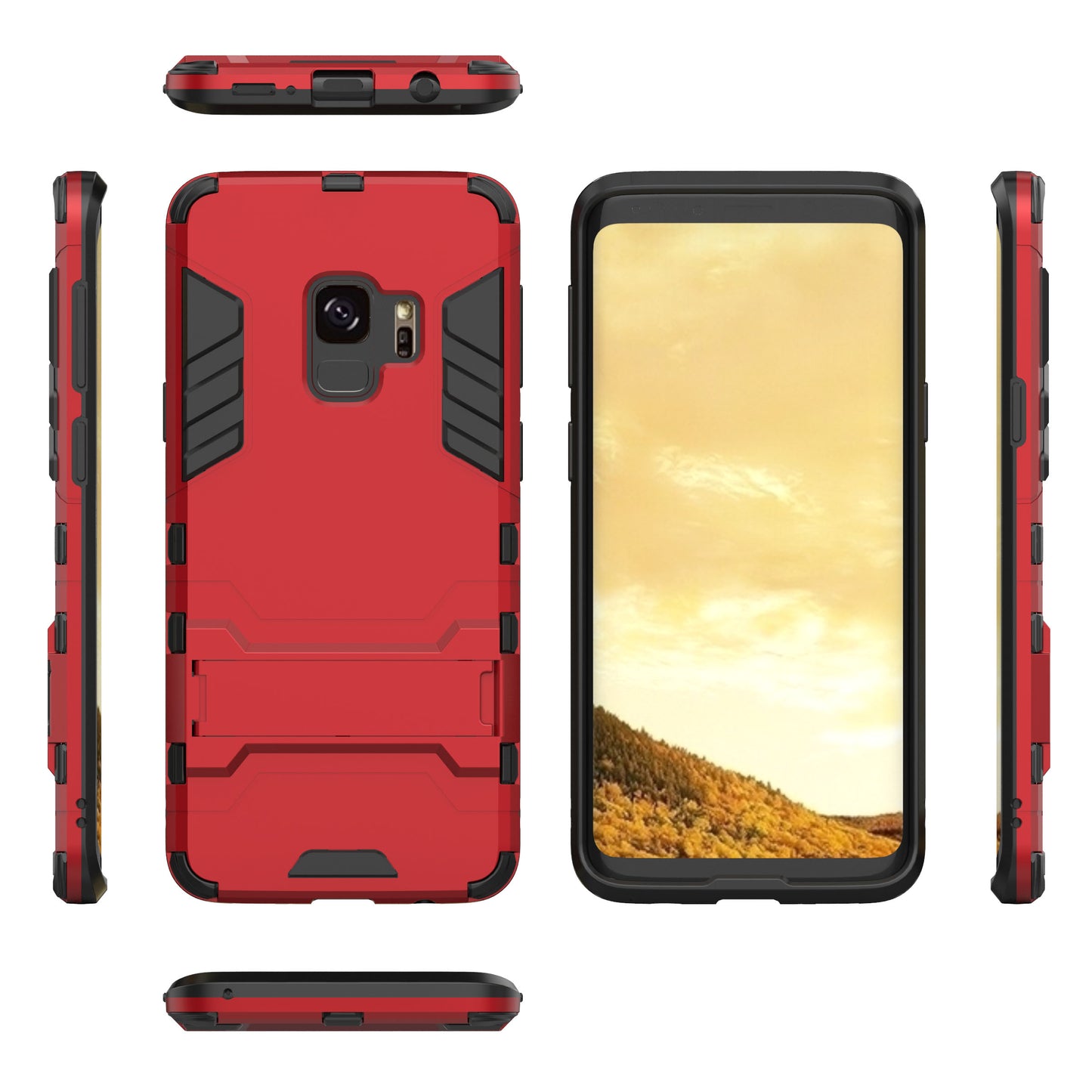 Cool Guard PC TPU Hybrid Case with Kickstand for Samsung Galaxy S9 G960