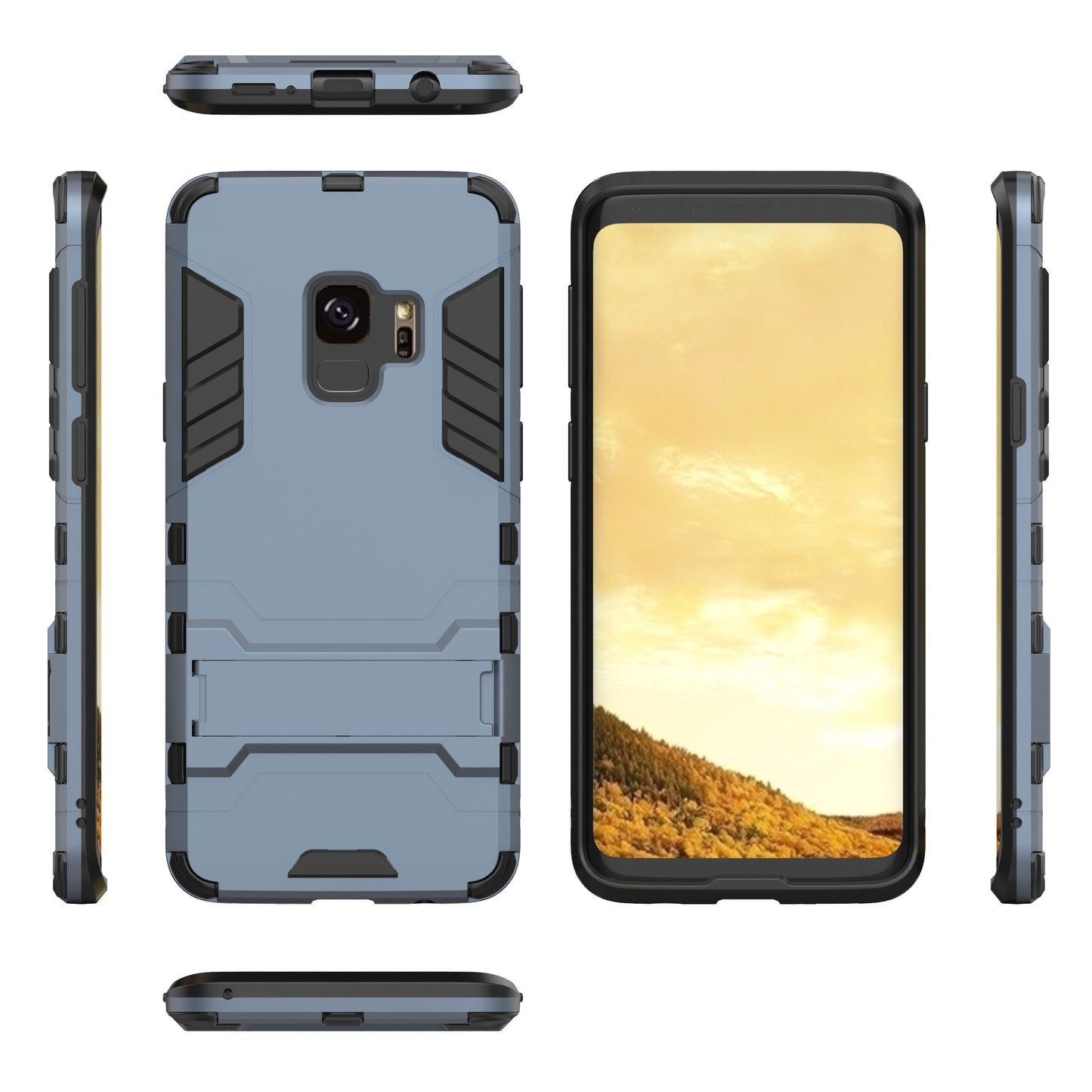 Cool Guard PC TPU Hybrid Case with Kickstand for Samsung Galaxy S9 G960