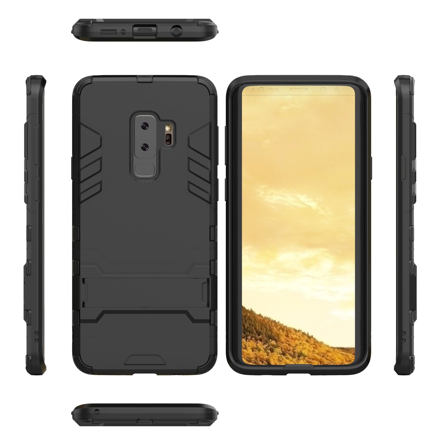 Cool Guard Kickstand Hybrid PC TPU Phone Case for Samsung Galaxy S9+ G965