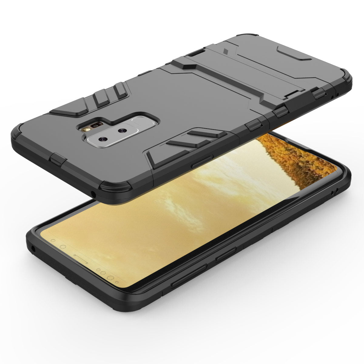 Cool Guard Kickstand Hybrid PC TPU Phone Case for Samsung Galaxy S9+ G965