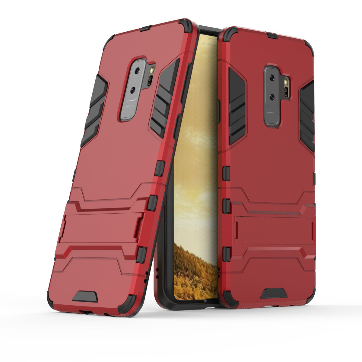 Cool Guard Kickstand Hybrid PC TPU Phone Case for Samsung Galaxy S9+ G965