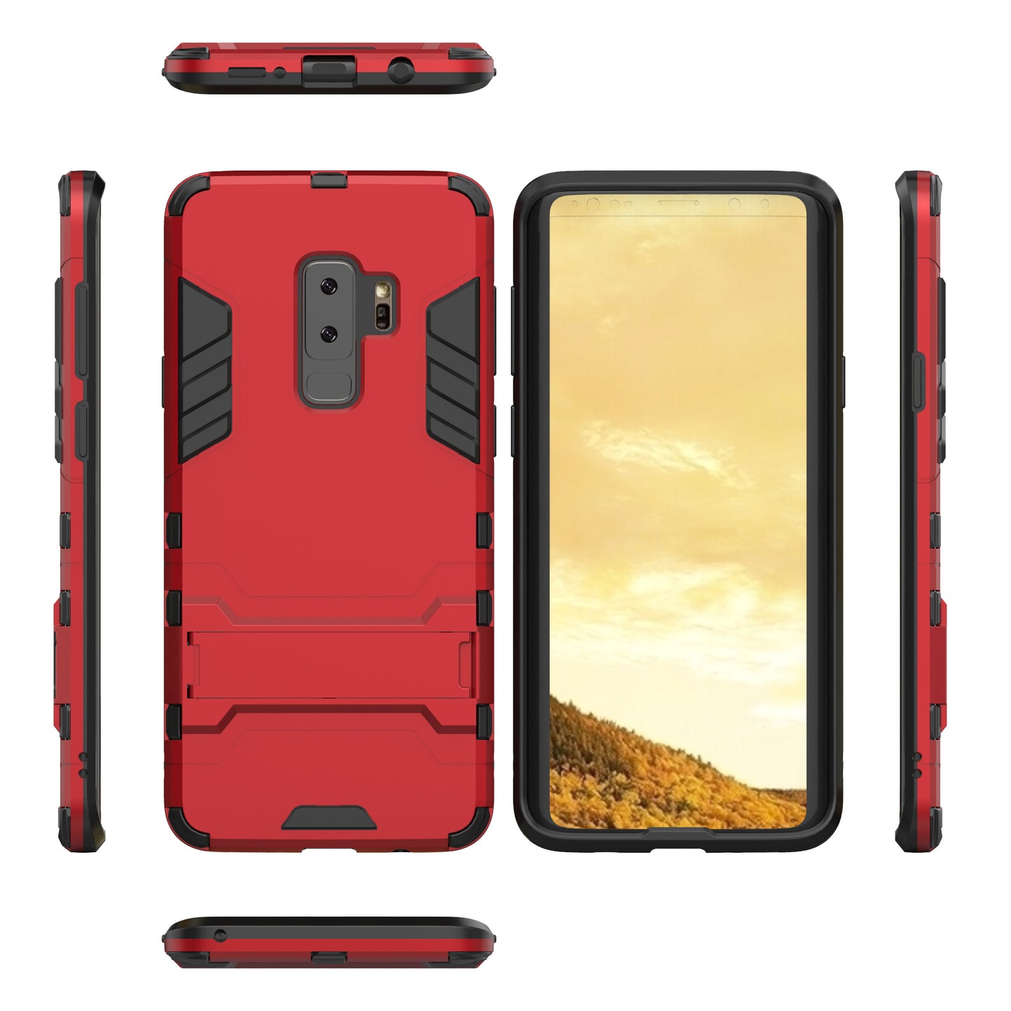 Cool Guard Kickstand Hybrid PC TPU Phone Case for Samsung Galaxy S9+ G965