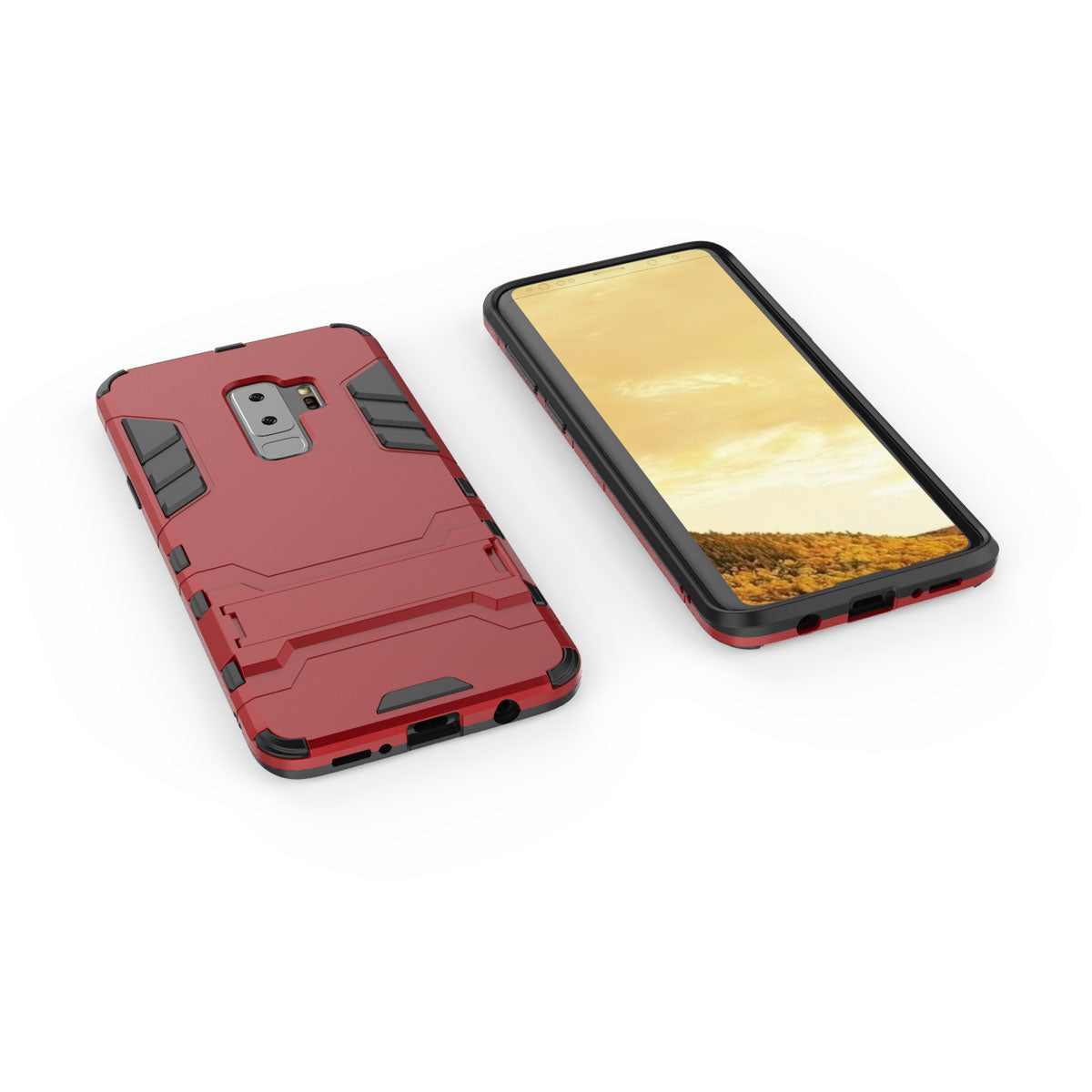Cool Guard Kickstand Hybrid PC TPU Phone Case for Samsung Galaxy S9+ G965