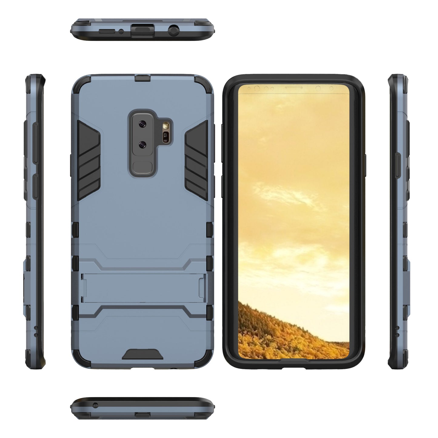 Cool Guard Kickstand Hybrid PC TPU Phone Case for Samsung Galaxy S9+ G965