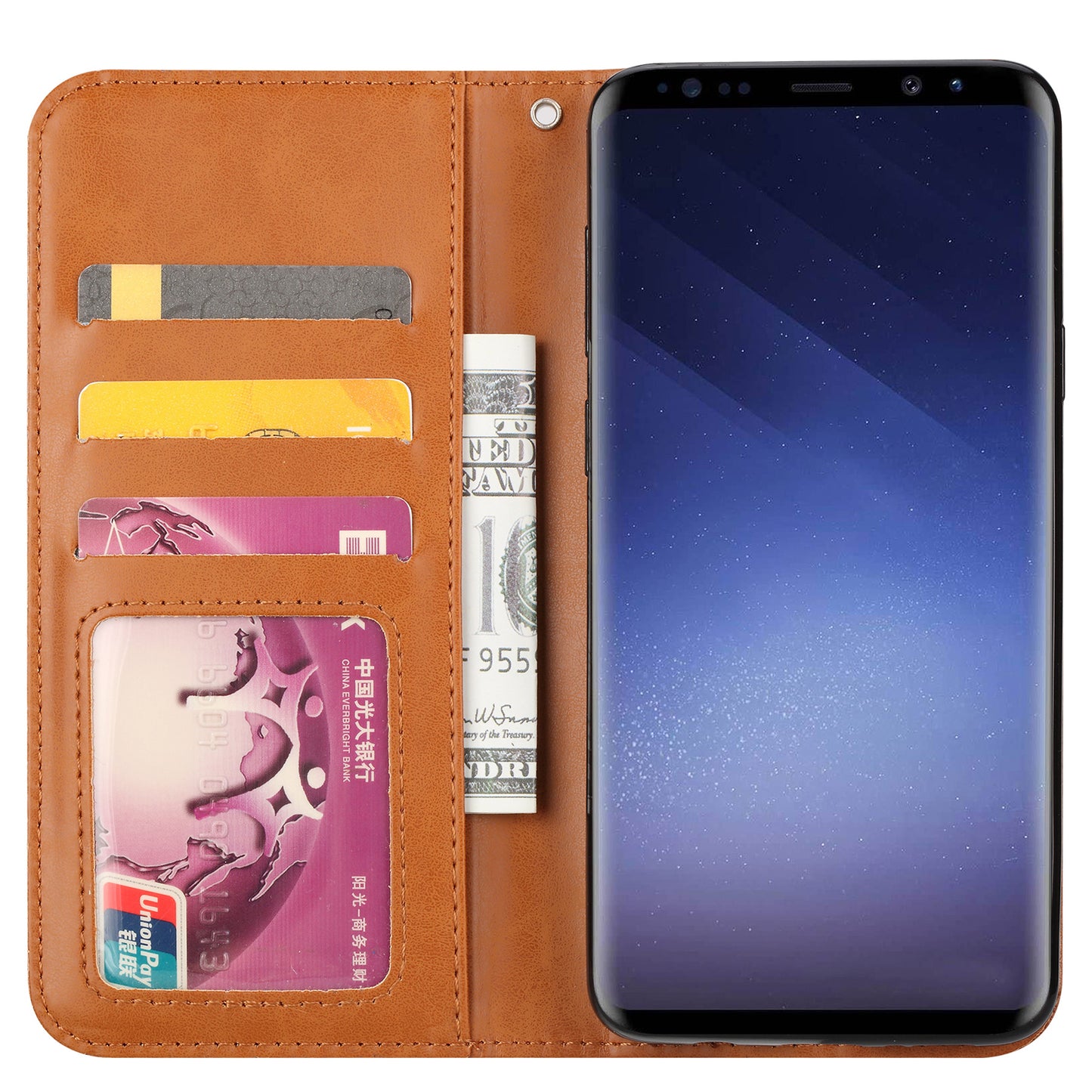 For Samsung Galaxy S9+ G965 PU Leather Wallet Stand Case Accessory