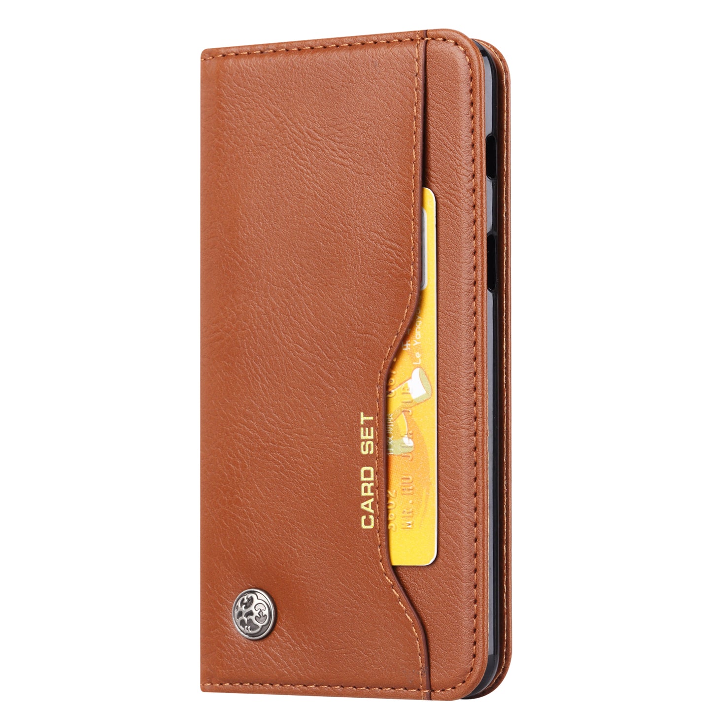For Samsung Galaxy A8 (2018) PU Leather Wallet Stand Protective Casing