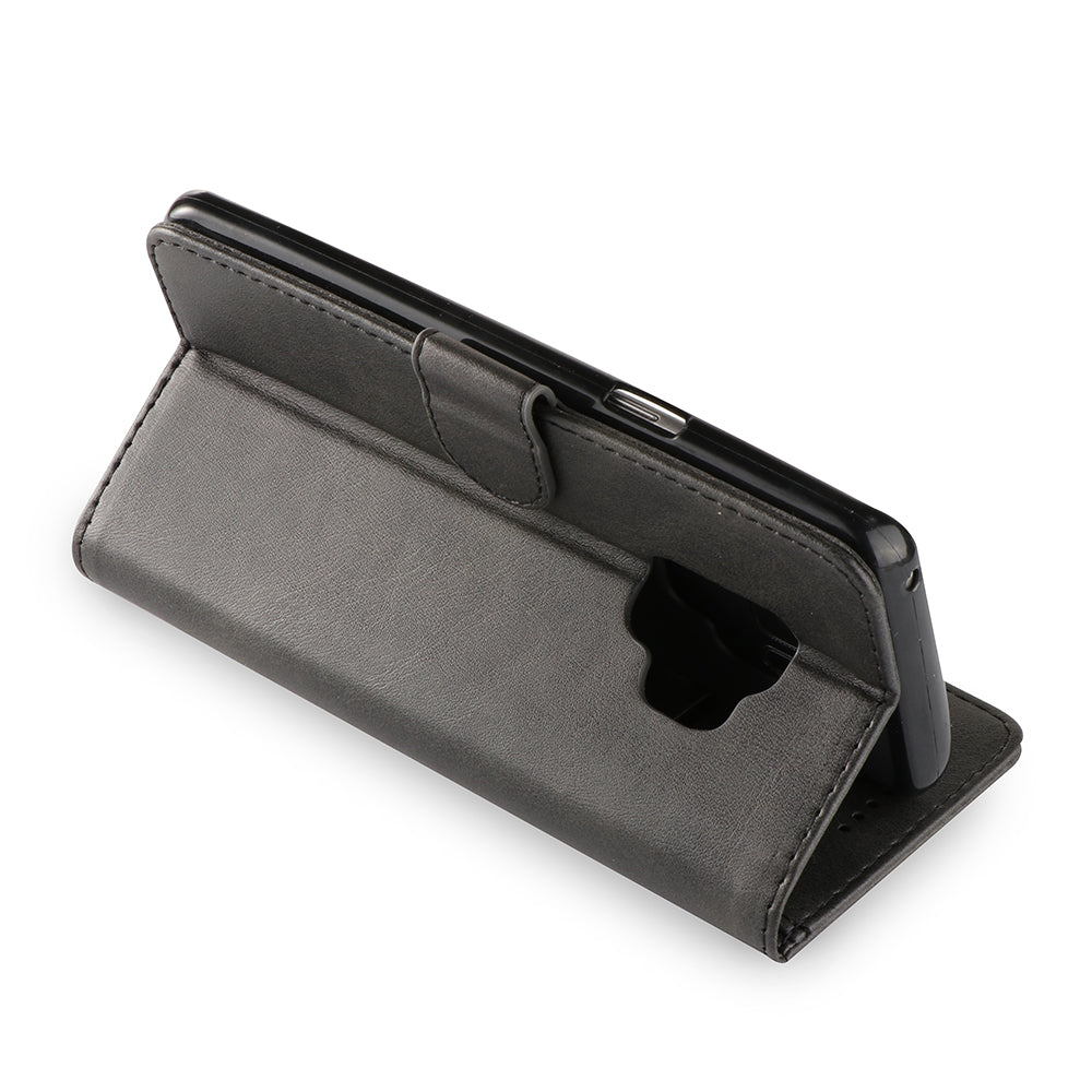 LC.IMEEKE TPU + PU Leather Case for Samsung Galaxy S9 SM-G960 with Wallet and Adjustable Stand Design