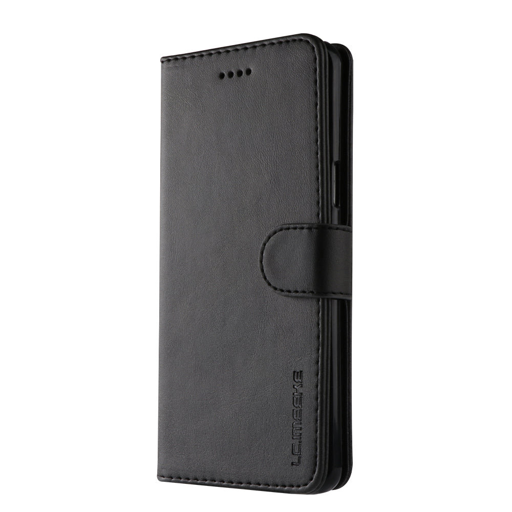 LC.IMEEKE TPU + PU Leather Case for Samsung Galaxy S9 SM-G960 with Wallet and Adjustable Stand Design