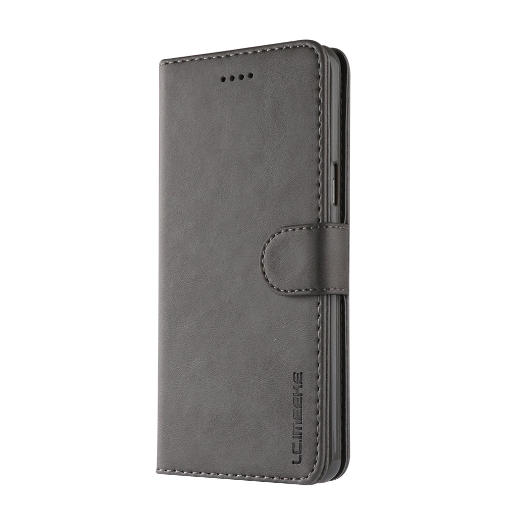 LC.IMEEKE TPU + PU Leather Case for Samsung Galaxy S9 SM-G960 with Wallet and Adjustable Stand Design
