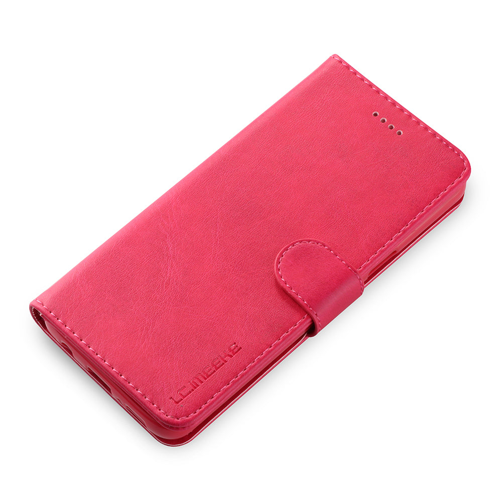 LC.IMEEKE TPU + PU Leather Case for Samsung Galaxy S9 SM-G960 with Wallet and Adjustable Stand Design