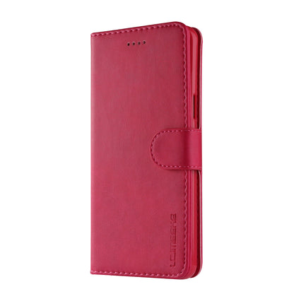 LC.IMEEKE TPU + PU Leather Case for Samsung Galaxy S9 SM-G960 with Wallet and Adjustable Stand Design