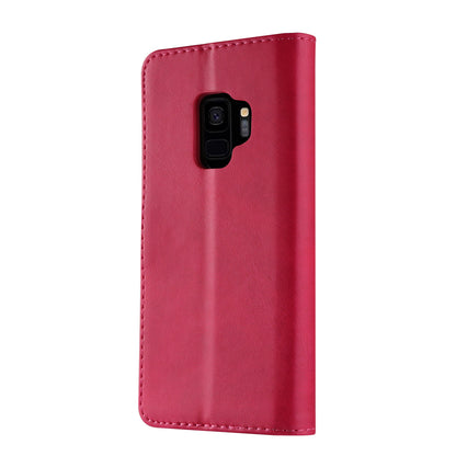 LC.IMEEKE TPU + PU Leather Case for Samsung Galaxy S9 SM-G960 with Wallet and Adjustable Stand Design