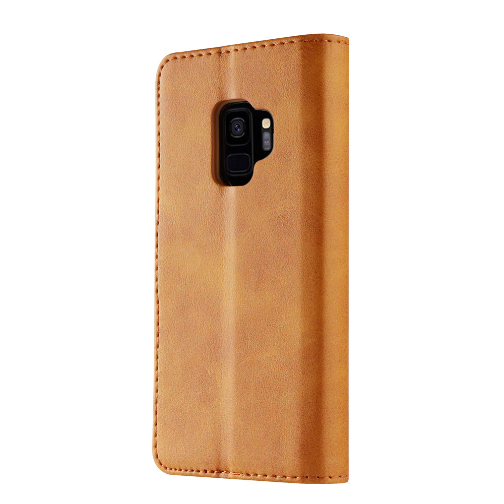 LC.IMEEKE TPU + PU Leather Case for Samsung Galaxy S9 SM-G960 with Wallet and Adjustable Stand Design
