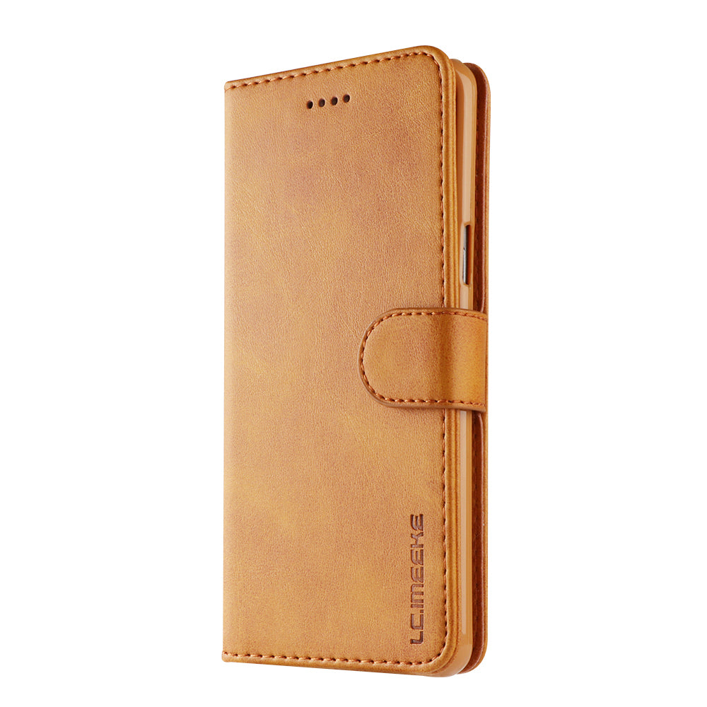 LC.IMEEKE TPU + PU Leather Case for Samsung Galaxy S9 SM-G960 with Wallet and Adjustable Stand Design