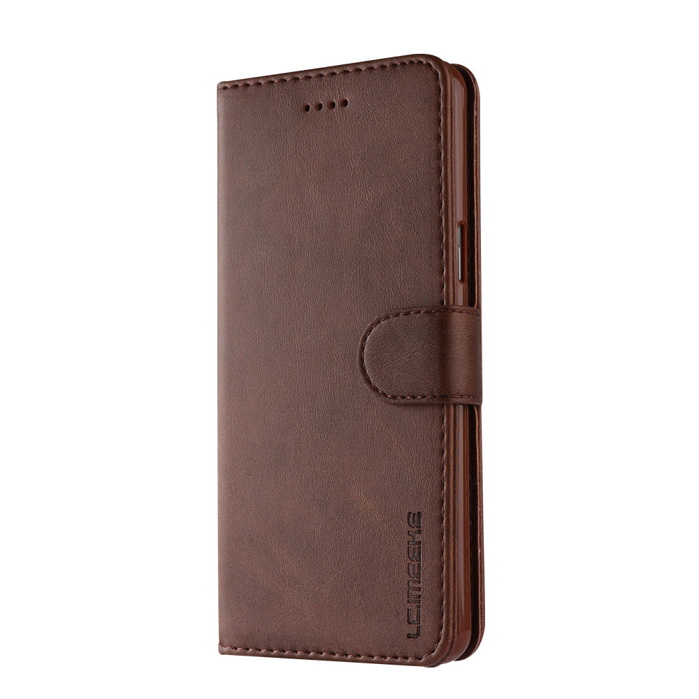 LC.IMEEKE TPU + PU Leather Case for Samsung Galaxy S9 SM-G960 with Wallet and Adjustable Stand Design