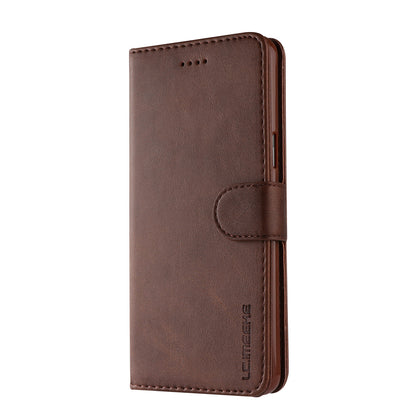 LC.IMEEKE TPU + PU Leather Case for Samsung Galaxy S9 SM-G960 with Wallet and Adjustable Stand Design