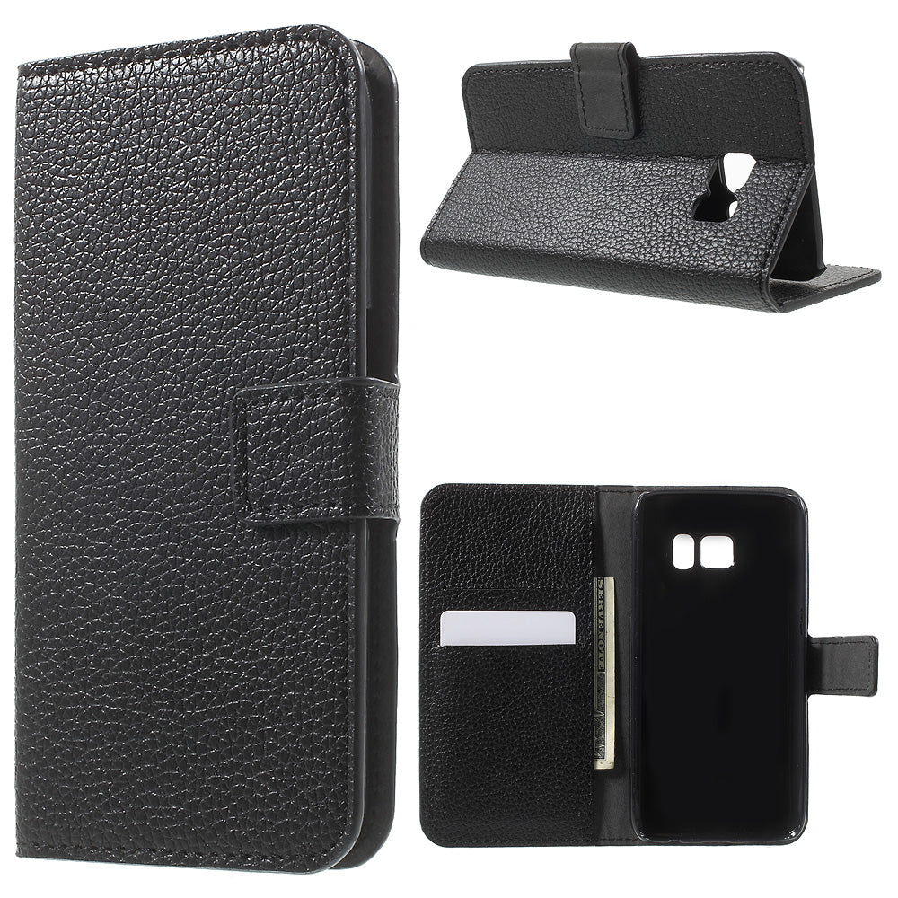 Litchi Wallet Stand Leather Case for Samsung Galaxy S7
