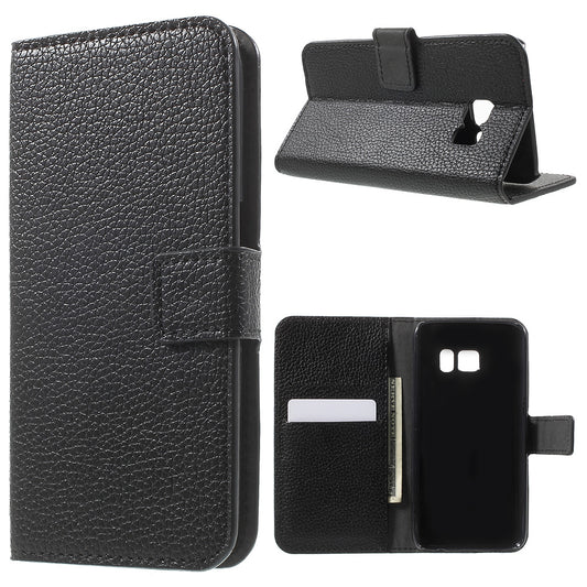 Litchi Wallet Stand Leather Case for Samsung Galaxy S7