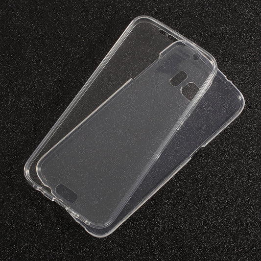 Touchable Acrylic TPU Hybrid Front + Soft TPU Back Mobile Cover for Samsung Galaxy S7 edge