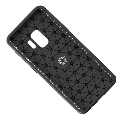 Finger Ring Kickstand TPU Back Case for Samsung Galaxy S9 SM-G960 (Built-in Metal Sheet)