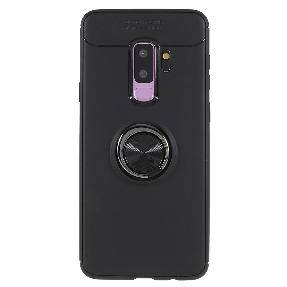 Finger Ring Kickstand TPU Case (Built-in Magnetic Holder Metal Sheet) for Samsung Galaxy S9 Plus SM-G965