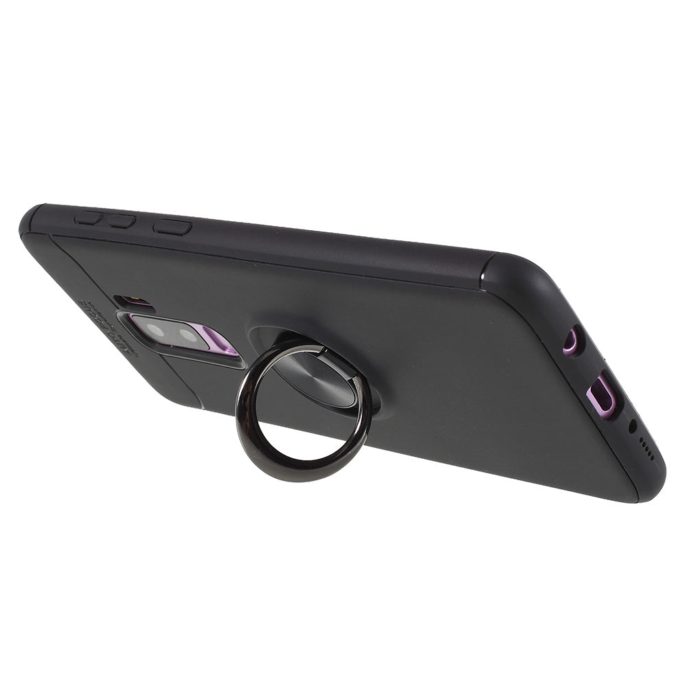 Finger Ring Kickstand TPU Case (Built-in Magnetic Holder Metal Sheet) for Samsung Galaxy S9 Plus SM-G965