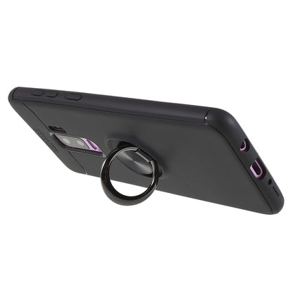 Finger Ring Kickstand TPU Case (Built-in Magnetic Holder Metal Sheet) for Samsung Galaxy S9 Plus SM-G965