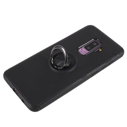 Finger Ring Kickstand TPU Case (Built-in Magnetic Holder Metal Sheet) for Samsung Galaxy S9 Plus SM-G965