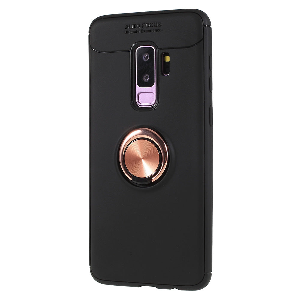 Finger Ring Kickstand TPU Case (Built-in Magnetic Holder Metal Sheet) for Samsung Galaxy S9 Plus SM-G965