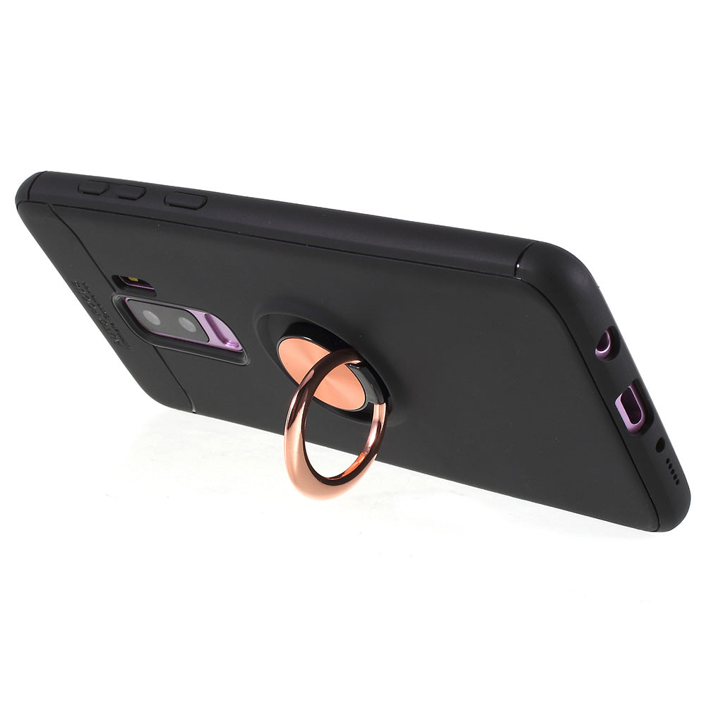 Finger Ring Kickstand TPU Case (Built-in Magnetic Holder Metal Sheet) for Samsung Galaxy S9 Plus SM-G965