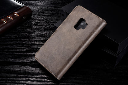 DG.MING For Samsung Galaxy S9 SM-G960 Detachable 2-in-1 Anti-scratch Split Leather Wallet Case + PC Back Case