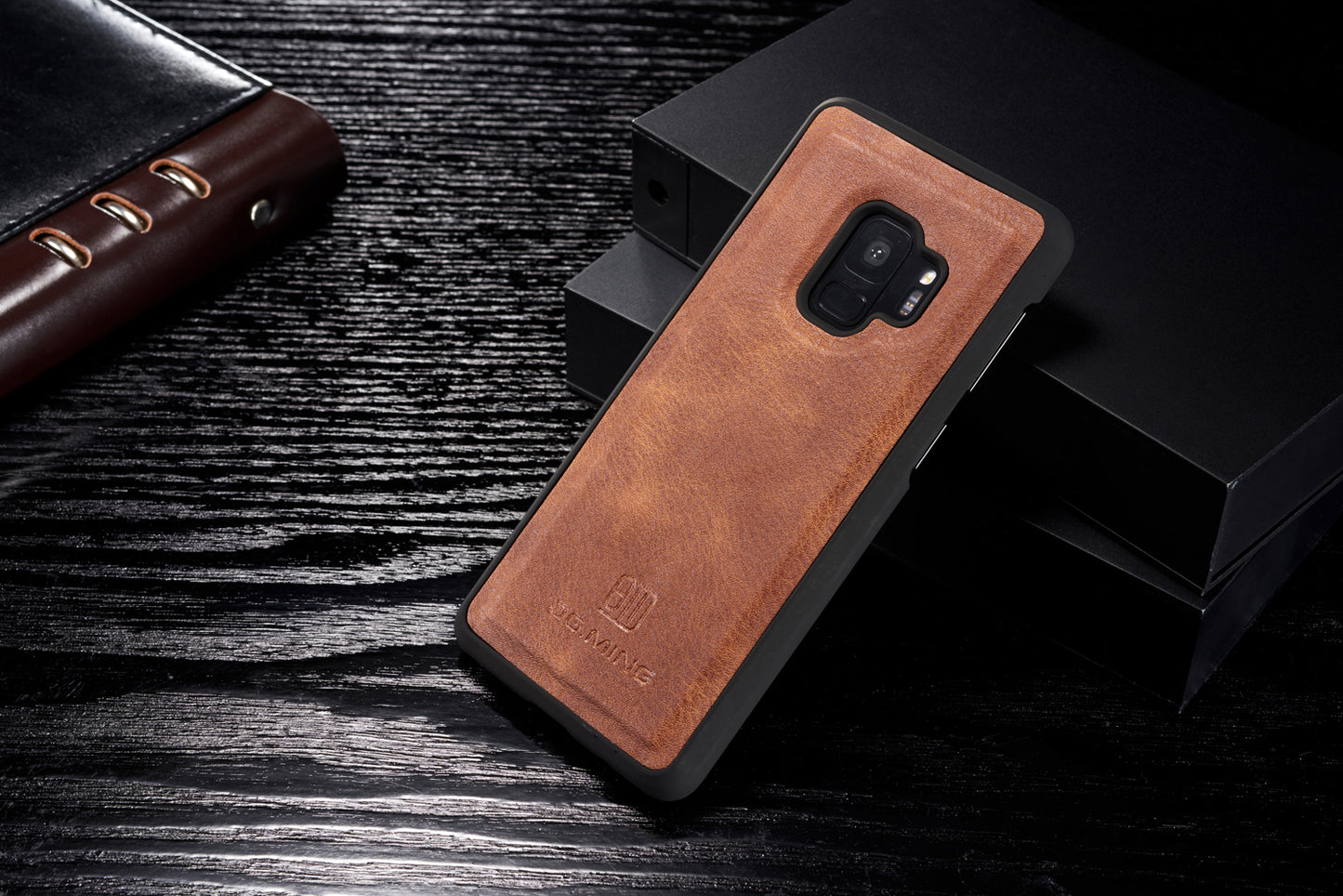 DG.MING For Samsung Galaxy S9 SM-G960 Detachable 2-in-1 Anti-scratch Split Leather Wallet Case + PC Back Case