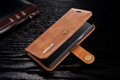 DG.MING For Samsung Galaxy S9 SM-G960 Detachable 2-in-1 Anti-scratch Split Leather Wallet Case + PC Back Case