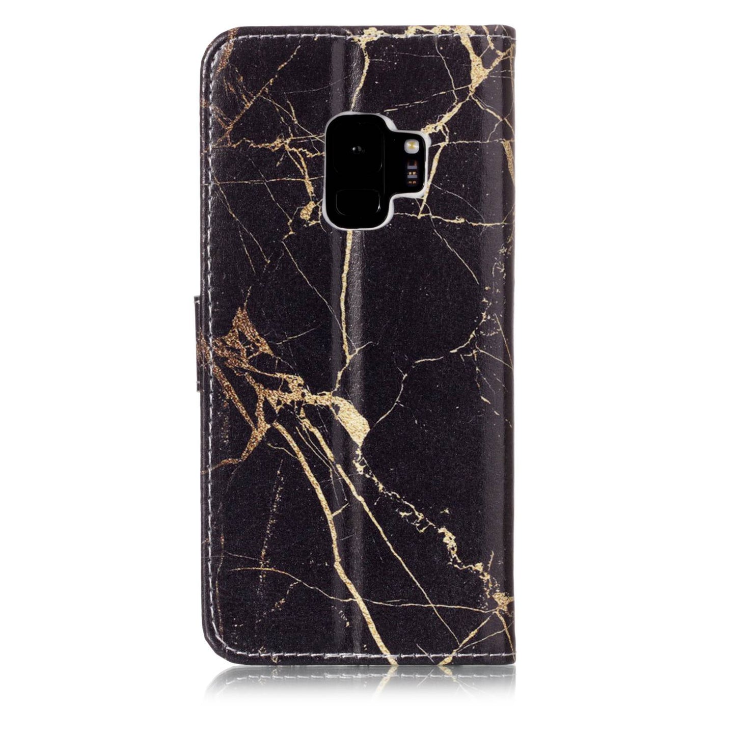 Patterned PU Leather Wallet Stand Phone Casing for Samsung Galaxy S9 G960