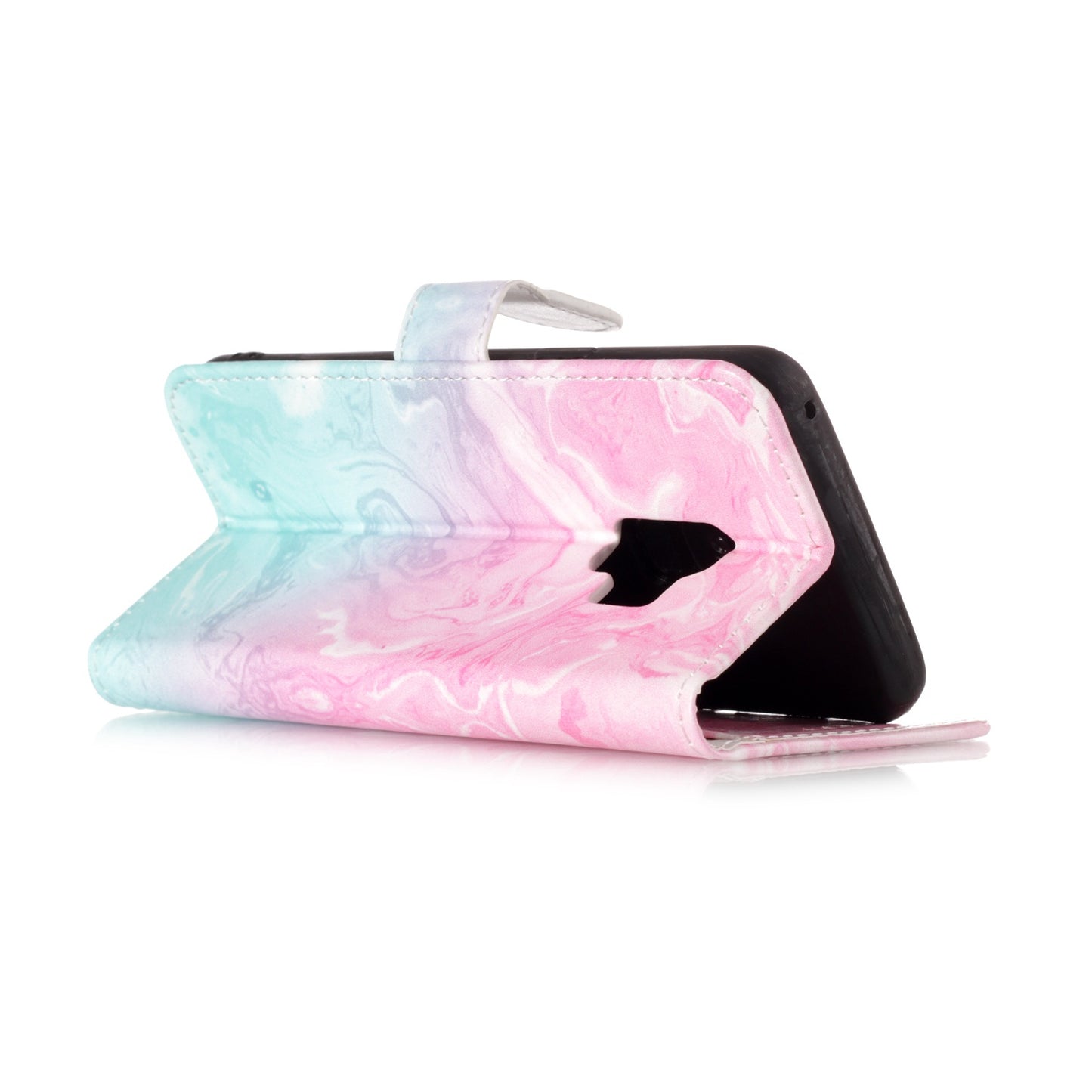 Patterned PU Leather Wallet Stand Phone Casing for Samsung Galaxy S9 G960