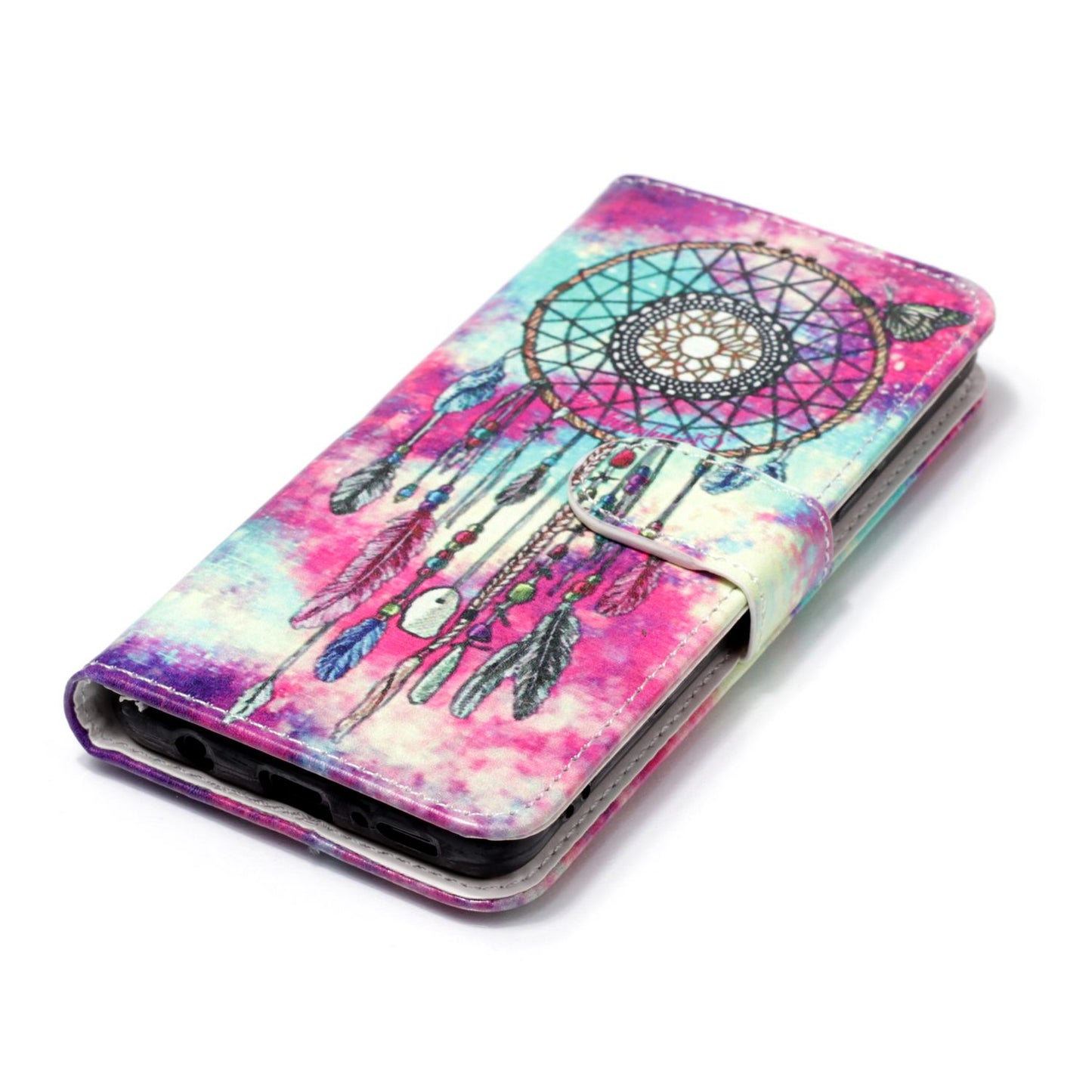 Patterned PU Leather Wallet Stand Phone Casing for Samsung Galaxy S9 G960
