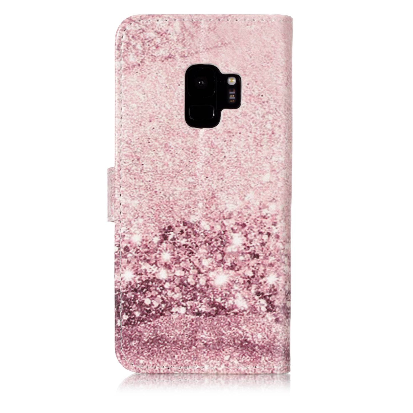 Patterned PU Leather Wallet Stand Phone Casing for Samsung Galaxy S9 G960