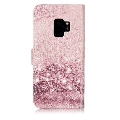 Patterned PU Leather Wallet Stand Phone Casing for Samsung Galaxy S9 G960