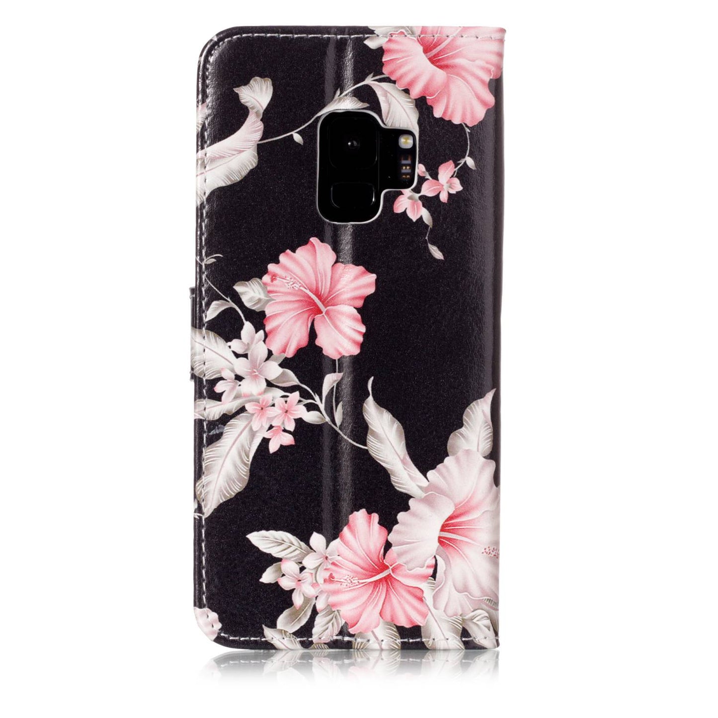 Patterned PU Leather Wallet Stand Phone Casing for Samsung Galaxy S9 G960