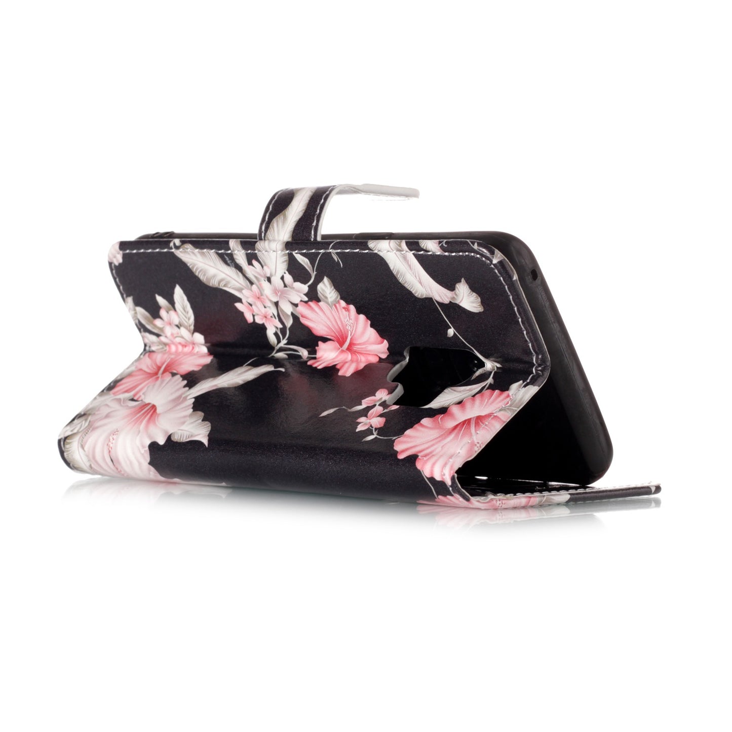 Patterned PU Leather Wallet Stand Phone Casing for Samsung Galaxy S9 G960