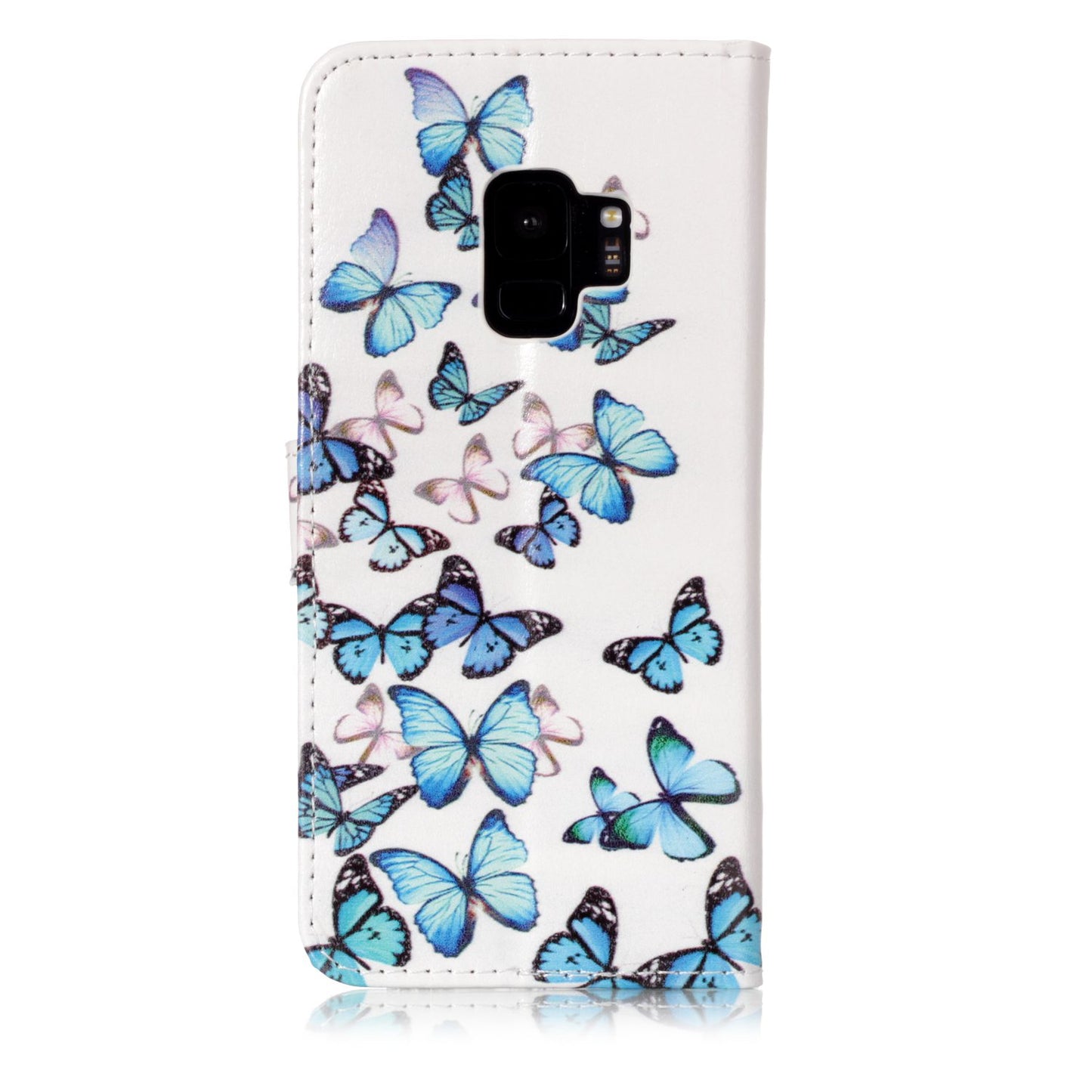 Patterned PU Leather Wallet Stand Phone Casing for Samsung Galaxy S9 G960