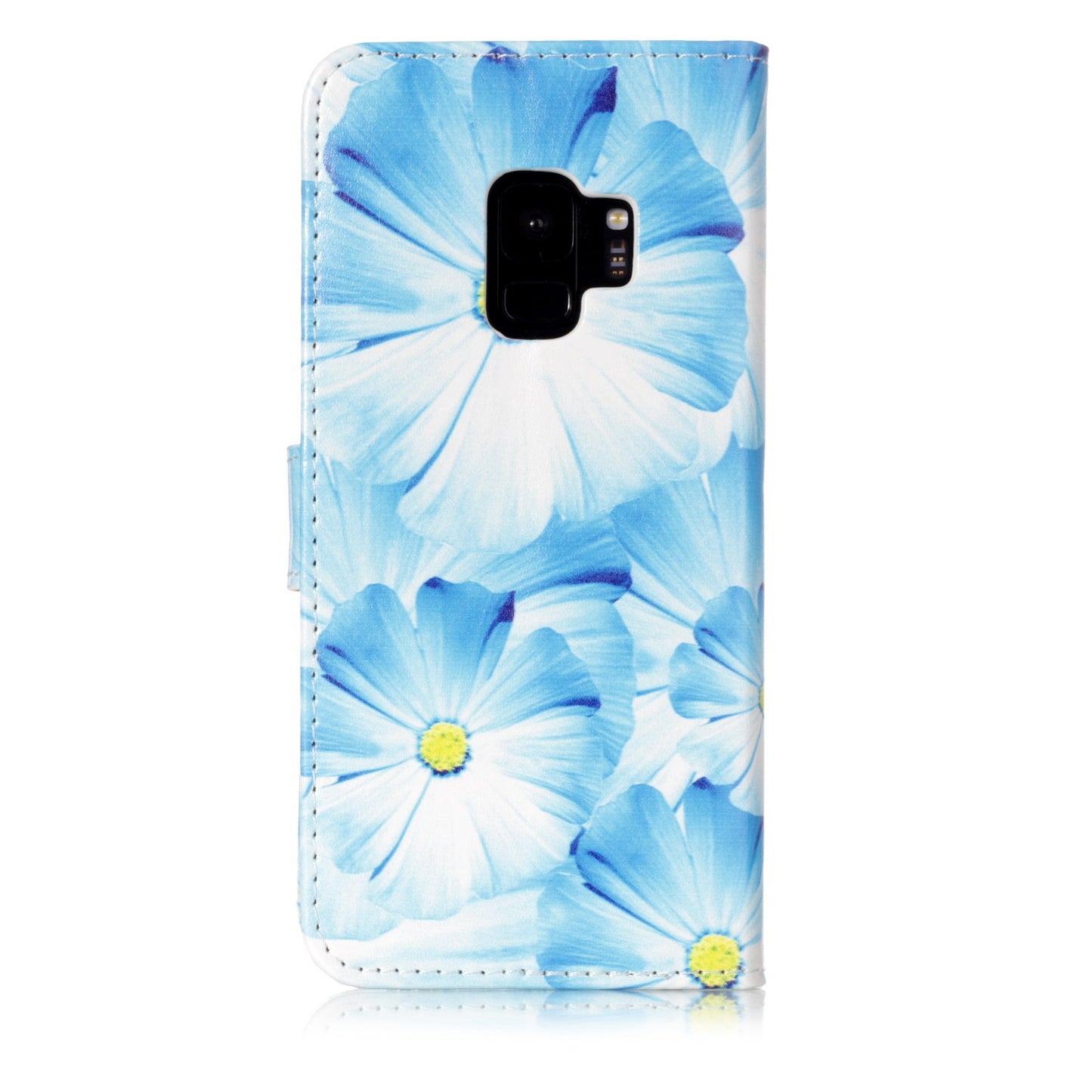 Patterned PU Leather Wallet Stand Phone Casing for Samsung Galaxy S9 G960