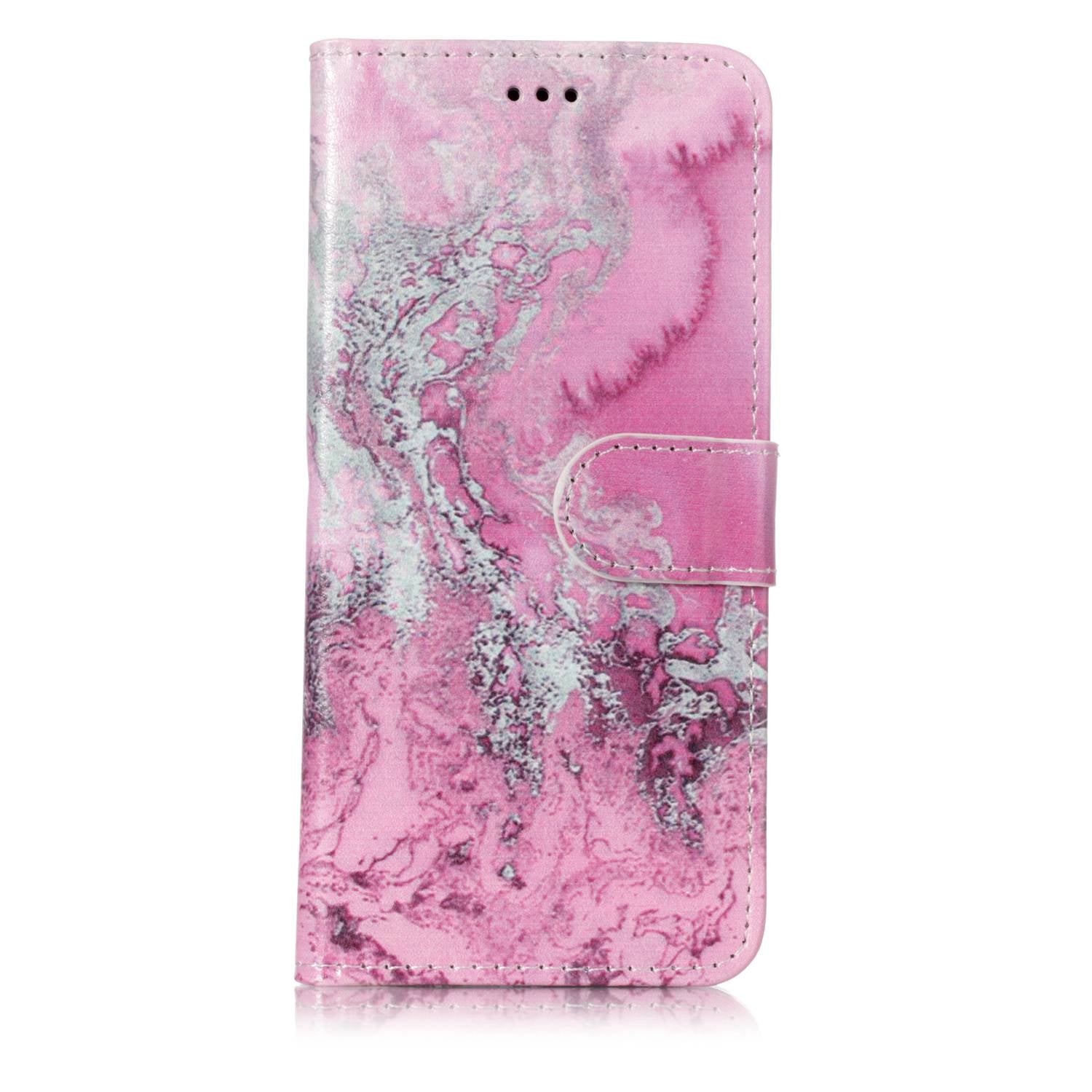 Patterned PU Leather Wallet Stand Phone Casing for Samsung Galaxy S9 G960