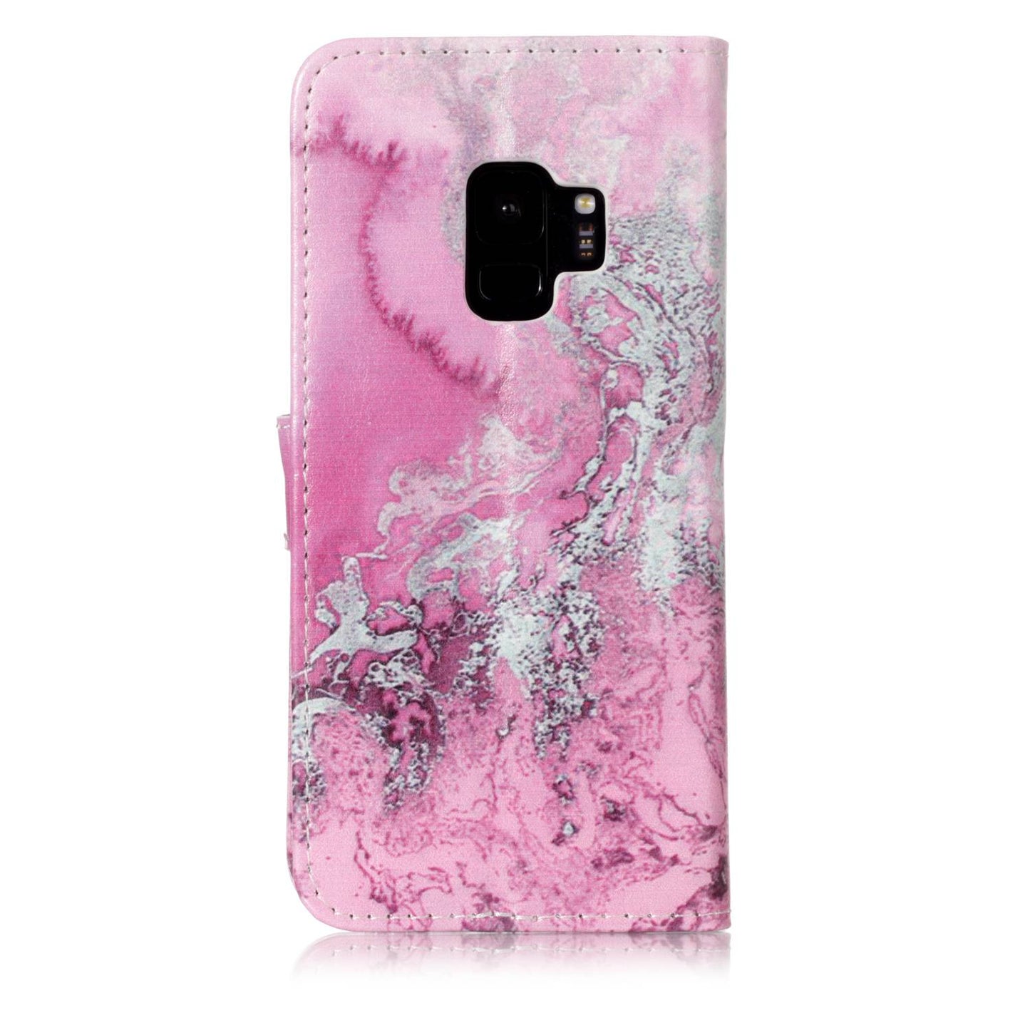 Patterned PU Leather Wallet Stand Phone Casing for Samsung Galaxy S9 G960