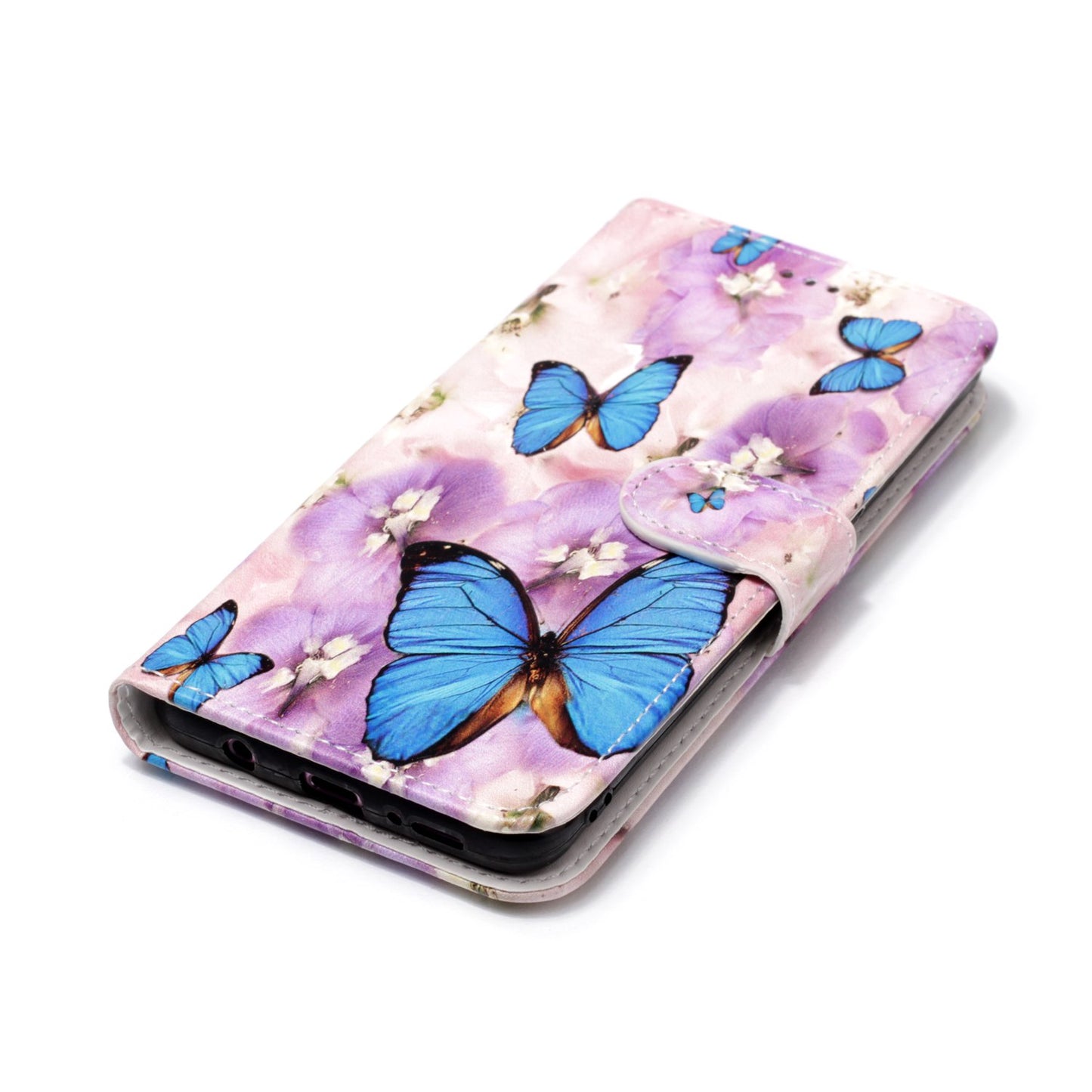 Pattern Printing Rubberized Wallet Leather Case for Samsung Galaxy S9+ G965